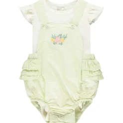 Twee-delig set met gestreepte romper voor meisje