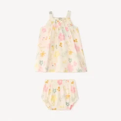 Twee-delig set met jurk + koala-print bloomer voor babymeisjes