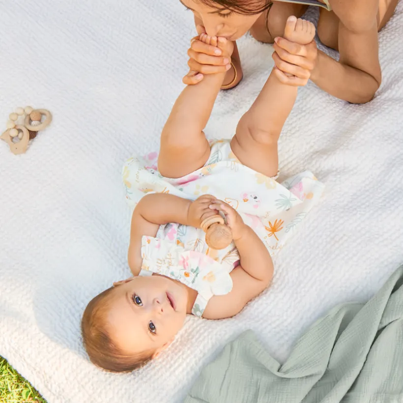Twee-delig set met jurk + koala-print bloomer voor babymeisjes