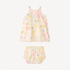 Twee-delig set met jurk + koala-print bloomer voor babymeisjes
