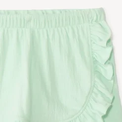 Tweedelig set met mouwloos shirt en bloemetjes shortrok meisjes