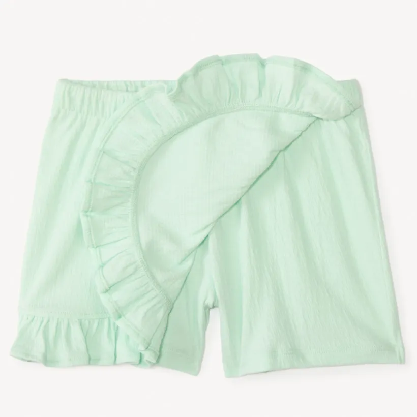 Tweedelig set met mouwloos shirt en bloemetjes shortrok meisjes