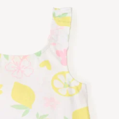 Tweedelig set met mouwloos topje met volants + shorts voor babymeisjes
