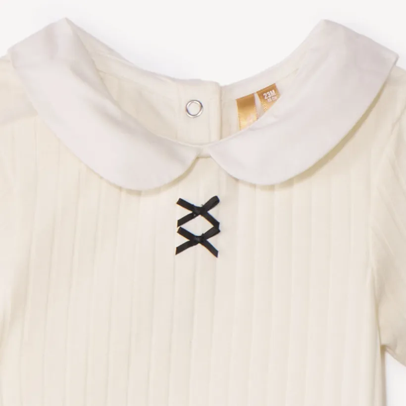 Tweedelig set met tule rok met stipjes voor babymeisjes
