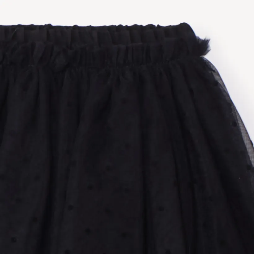 Tweedelig set met tule rok met stipjes voor babymeisjes
