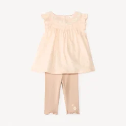Tweedelig set met tuniek + broekje voor babymeisjes