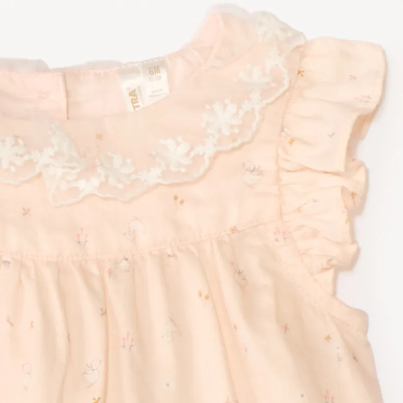 Tweedelig set met tuniek + broekje voor babymeisjes