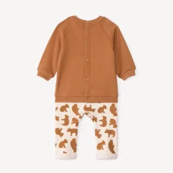 Tweedeurs set met berenmotieven voor babyjongen