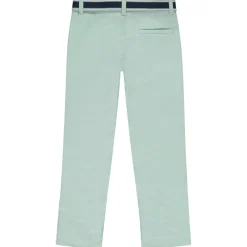 Tweekleurige chino met bicolore riem voor jongen
