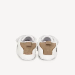 tweekleurige lage sneakers met scratch voor babyjongen