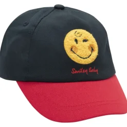 Tweekleurige pet Smiley Baby geborduurd