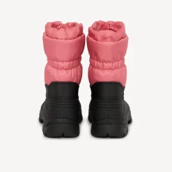 Tweekleurige zip-booties met rubberen badge meisjes