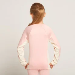 Tweekleurig langarm ski-shirt meisjes