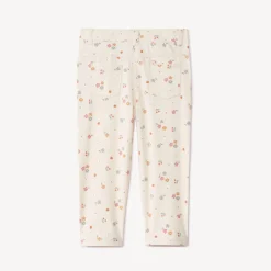 Twillbroek met bloemenprint meisjes