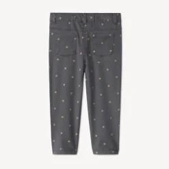 Twillbroek met bloemenprint meisjes