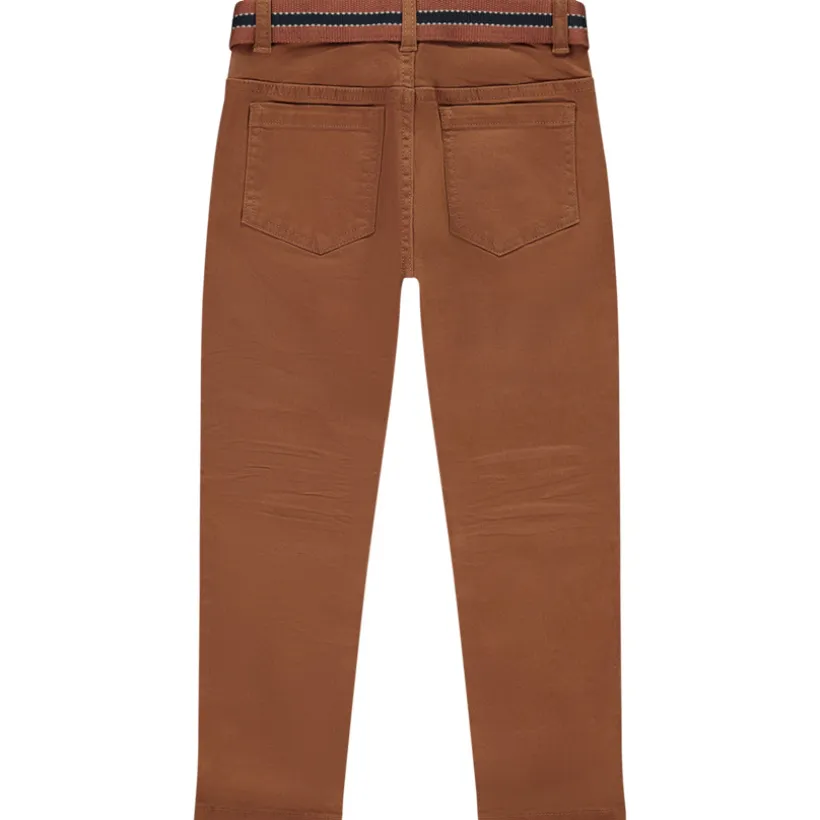 Twill broek met riem voor jongen