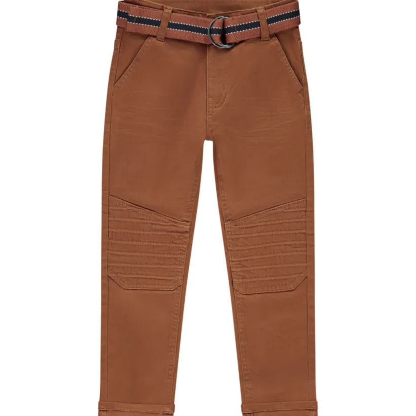Twill broek met riem voor jongen