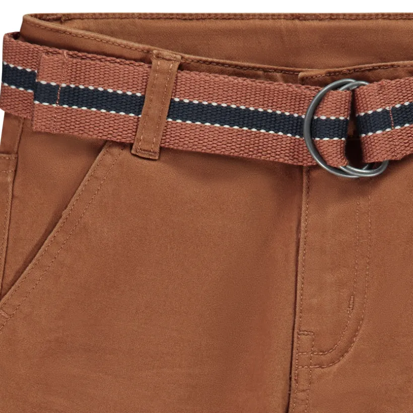 Twill broek met riem voor jongen