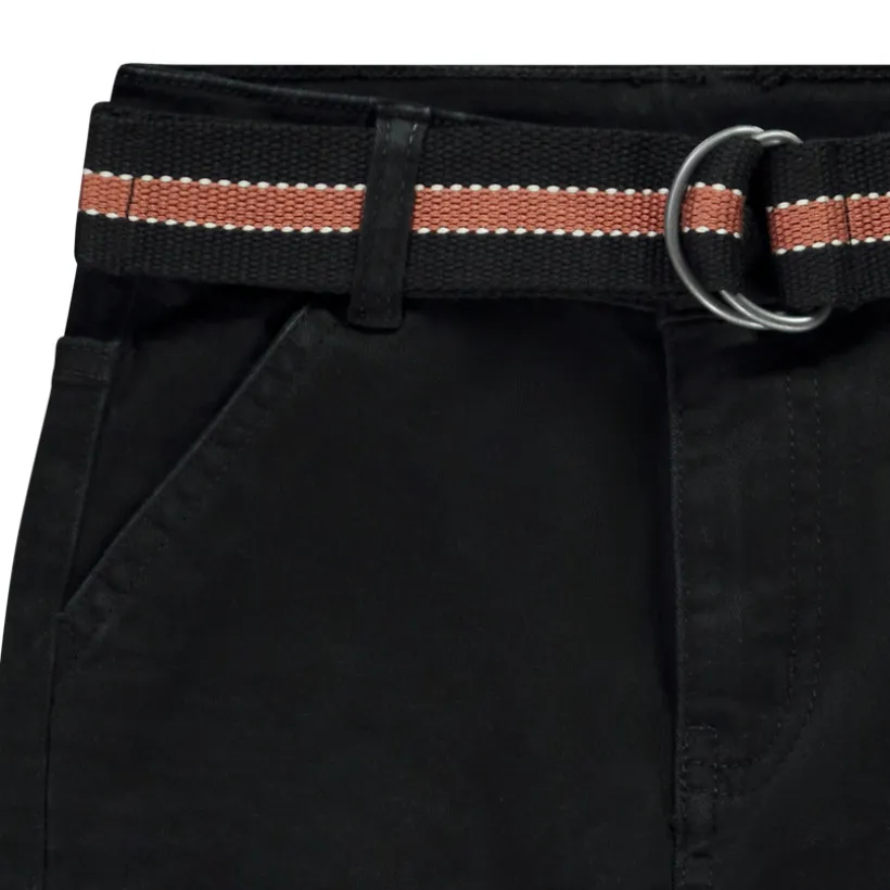 Twill broek met riem voor jongen