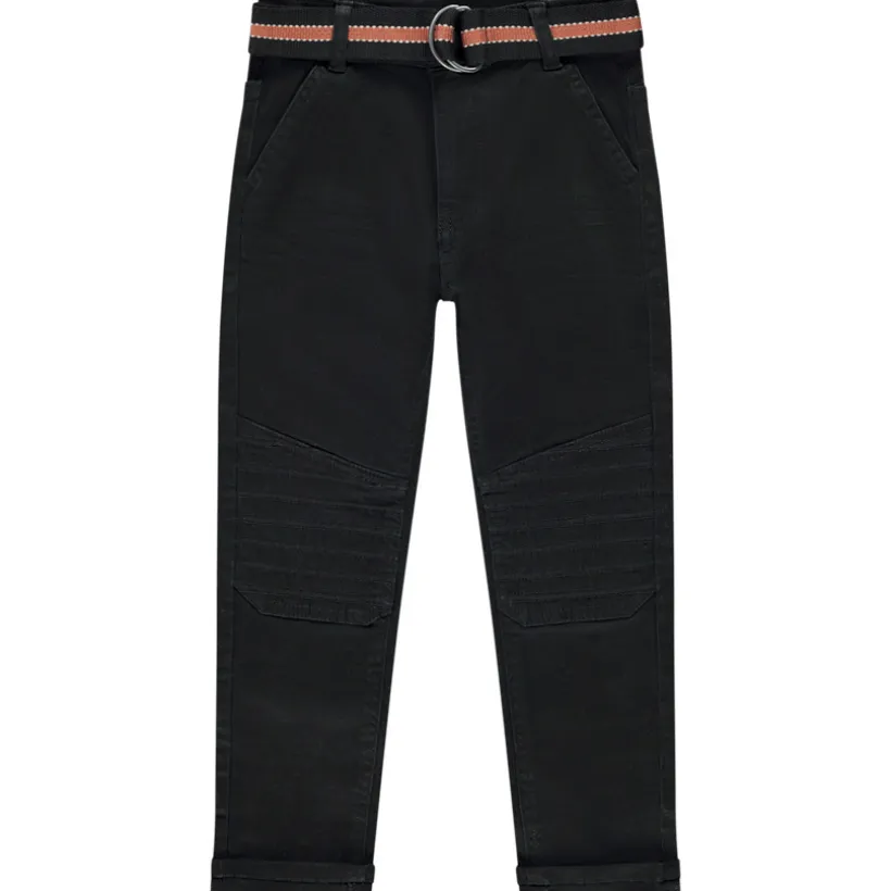 Twill broek met riem voor jongen
