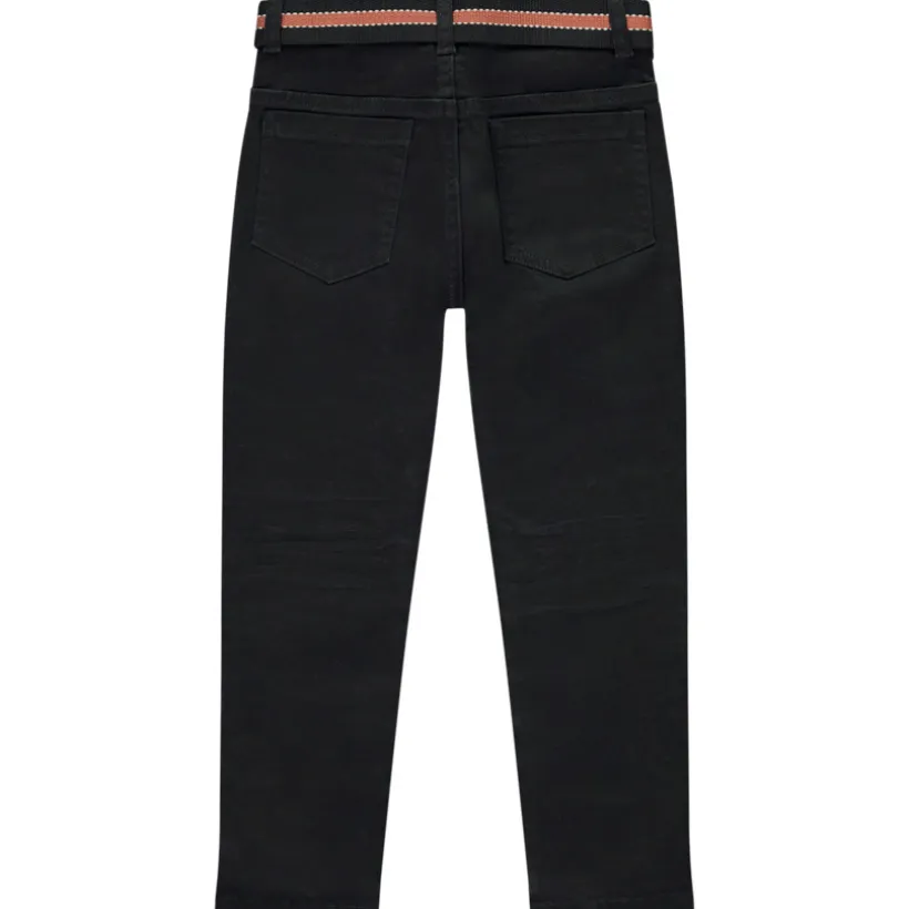Twill broek met riem voor jongen