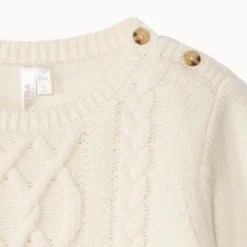 Twist breipat voor baby met lange mouwen