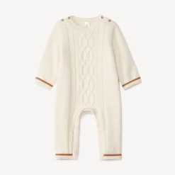 Twist breipat voor baby met lange mouwen