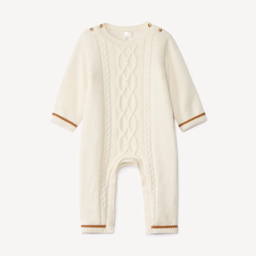 Twist breipat voor baby met lange mouwen
