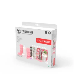 Twistshake ontdekking zuigflessen set – roze