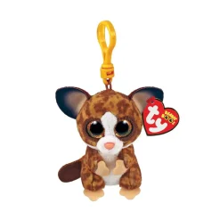 Ty Beanie Boo's Clip knuffel Binky de galago met sleutelhanger