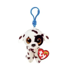 Ty Beanie Boo's clip pluche Luther de hond met sleutelhanger