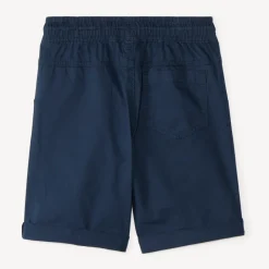 Uni bermuda in popeline jongens