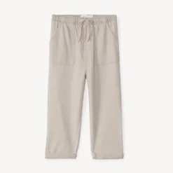 Uni-colored canvas pants for baby boy
