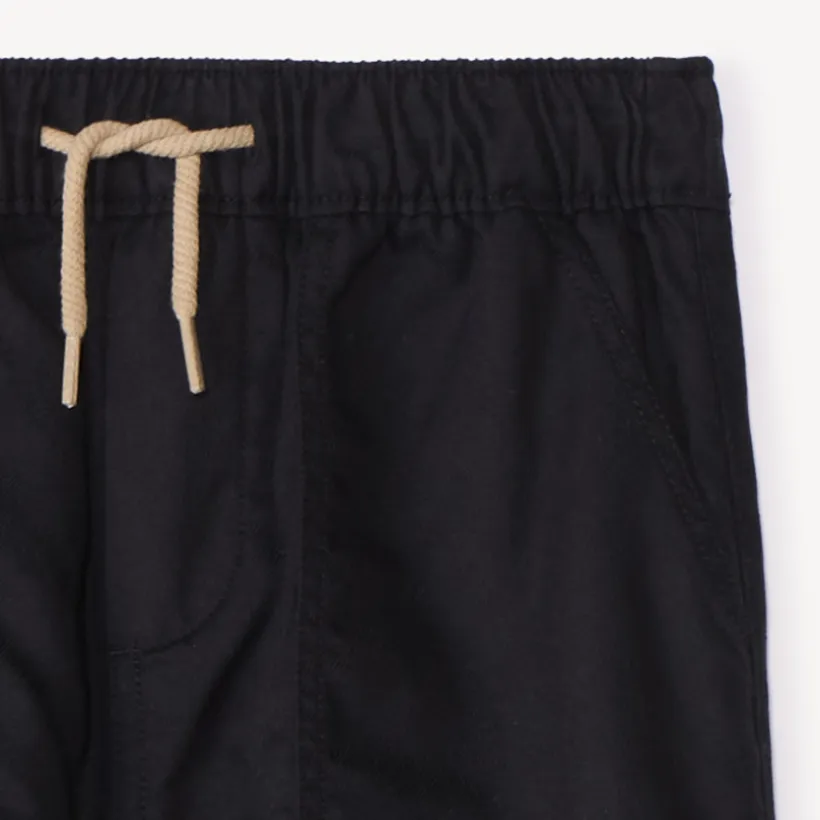 Uni joggingbroek met jersey voering jongens