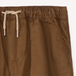 Uni joggingbroek met jersey voering jongens