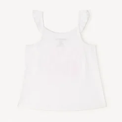 Uni print fantaisie mouwloze top voor babymeisjes