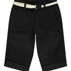 Uni shorts in canvas with lace belt for boys