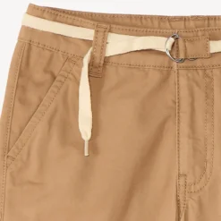 Uni shorts in canvas with lace belt for boys