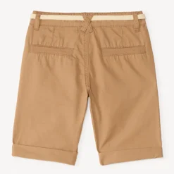 Uni shorts in canvas with lace belt for boys