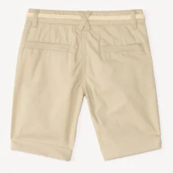 Uni shorts in canvas with lace belt for boys