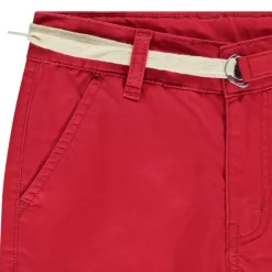 Uni shorts in canvas with lace belt for boys