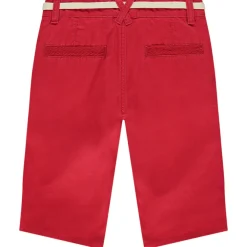 Uni shorts in canvas with lace belt for boys