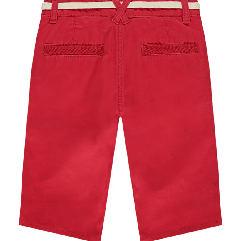 Uni shorts in canvas with lace belt for boys
