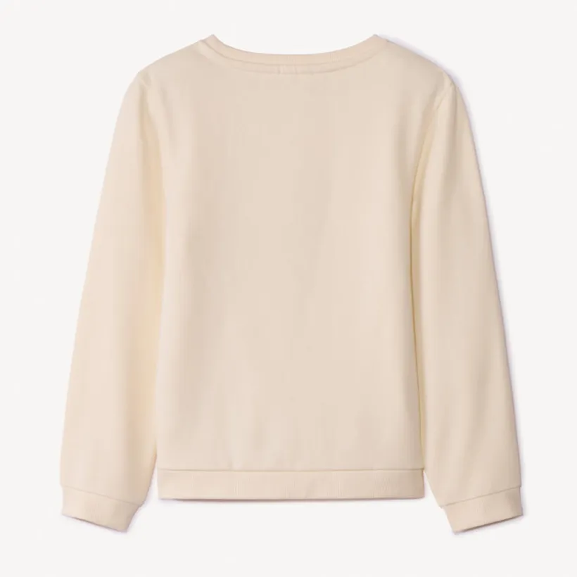 Uni sweatshirt met glinsterende print meisjes