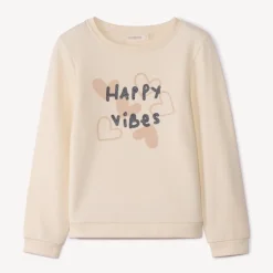 Uni sweatshirt met glinsterende print meisjes