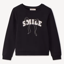 Uni sweatshirt met glinsterende print meisjes