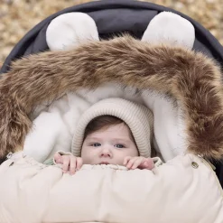 Universele warme voetenzak met sherpa voering Nours beige