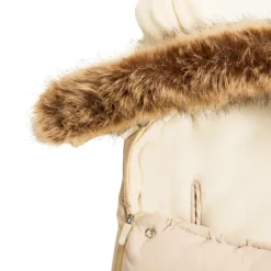 Universele warme voetenzak met sherpa voering Nours beige