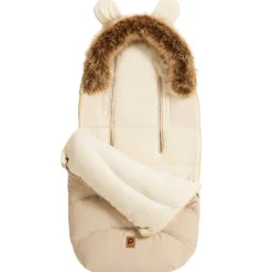 Universele warme voetenzak met sherpa voering Nours beige