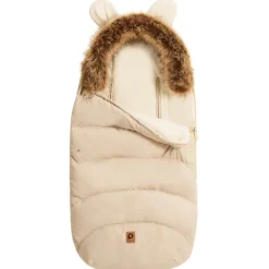 Universele warme voetenzak met sherpa voering Nours beige